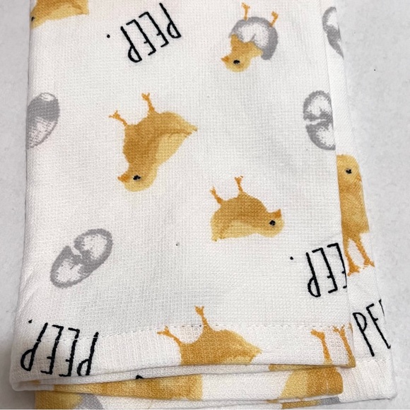 Rae Dunn Easter Peep Set of 3 Kitchen Towels - Picture 5 of 9